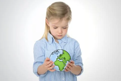 Concentrated nice child Stock Photos