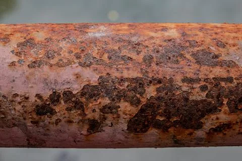 Concentrated rust clusters profile Stock Photos