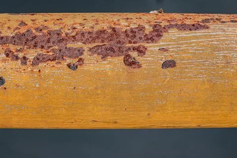 Concentrated rust spots profile Stock Photos