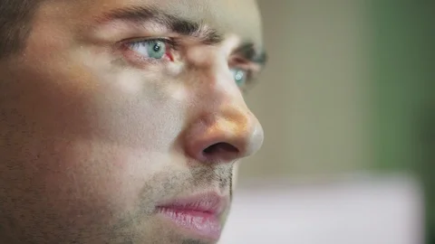 Concentrated young man at work Stock Footage 111644348