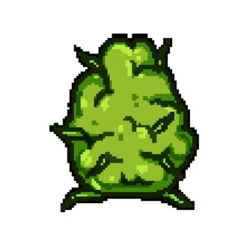 Concentrates weed bud pixel art vector illustration Stock Illustration