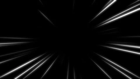 Concentrating lines transitioning on black background Stock Footage 301587832