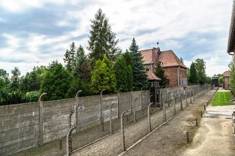 Concentration camp Auschwitz Stock Photos