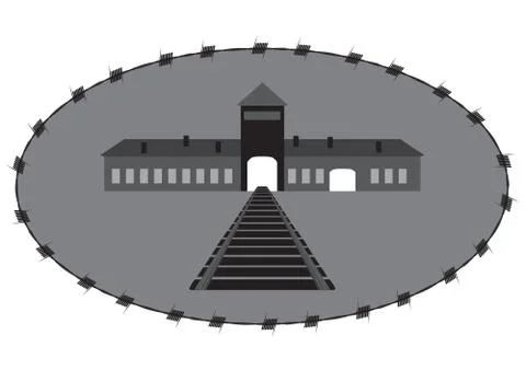 Concentration camp Stock Illustration