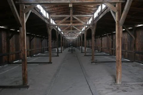 Concentration camp interior Stock Photos