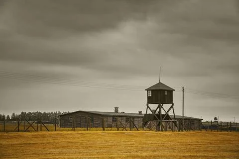Concentration camp Majdanek in Poland The German concentration camp in Lub... Stock Photos