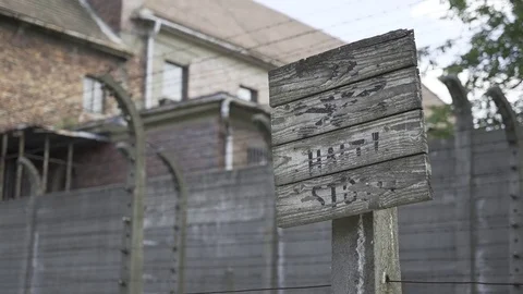 Concentration Camp Sign Stock Footage 83006026