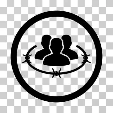 Concentration Camp Vector Icon Stock Illustration