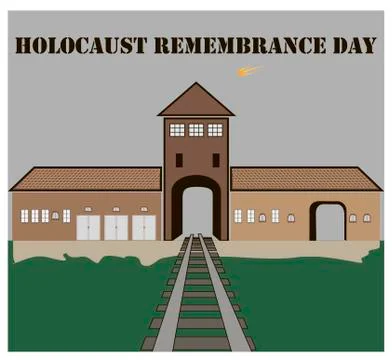 Concentration Camp,Auschwitz Stock Illustration