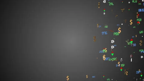 Concentration of economic activity on the right side of the screen. the movement Video stock 87209917