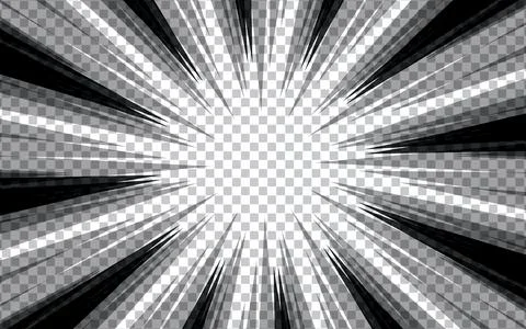 Concentration Lines Background, Manga Comic Style. Vector illustration. Stock Illustration