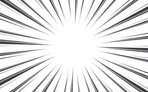 Concentration lines for manga and comic books Stock Illustration