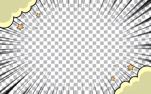 Concentration lines for manga and comic books 스톡 일러스트
