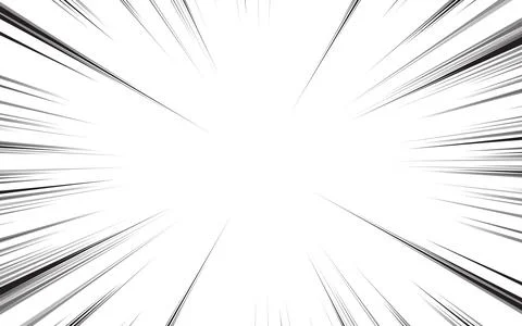 Concentration lines for manga and comic books Stock Illustration