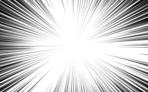 Concentration lines for manga and comic books Stock Illustration