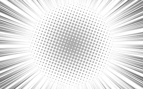 Concentration lines for manga and comic books Stock Illustration