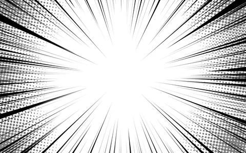 Concentration lines for manga and comic books イラスト素材