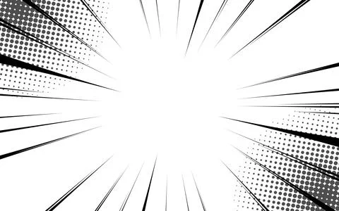 Concentration lines for manga and comic books イラスト素材