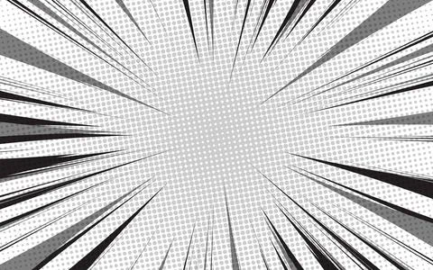 Concentration lines for manga and comic books イラスト素材