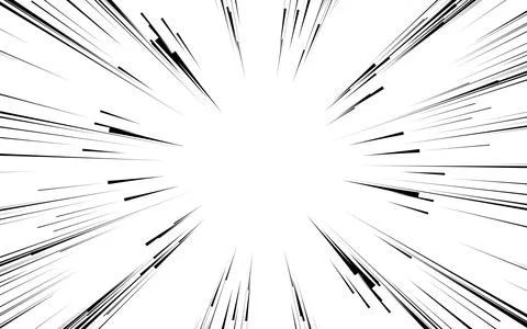 Concentration lines for manga and comic books 库存插图