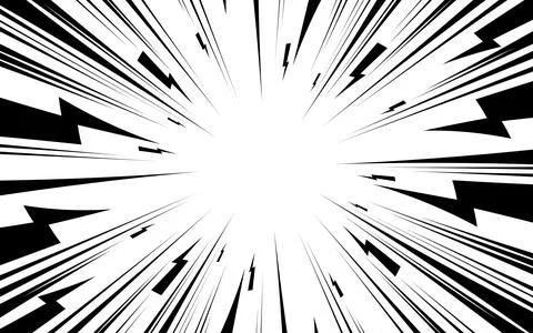 Concentration lines for manga and comic books イラスト素材