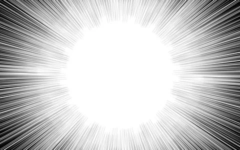 Concentration lines for manga and comic books Stock Illustration