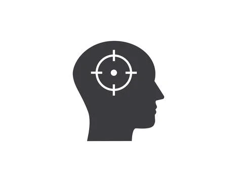 Concentration, logical thinking icon. Vector illustration. Stockillustratie