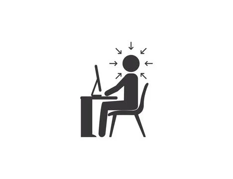 Concentration, logical thinking, people icon. Vector illustration. イラスト素材