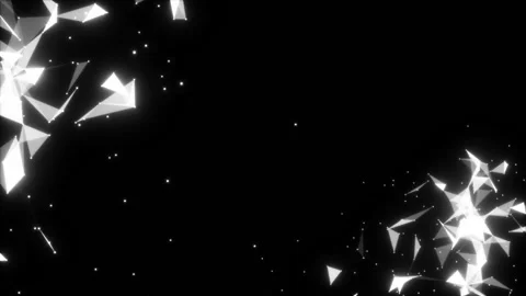 Concentration of movement in the corners.Computer generated loop animation Stock Footage 99707756