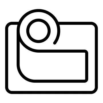 Concentration way icon outline vector. Career balance Stock Illustration