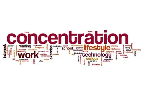 Concentration word cloud イラスト素材