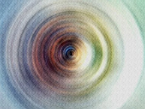 Concentric Abstract Circle Vortex Soft Green Pastel Textured Background for.. Stock Illustration