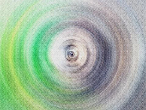 Concentric Abstract Circle Vortex Soft Pastel Textured Background for Medit.. Illustrazione stock