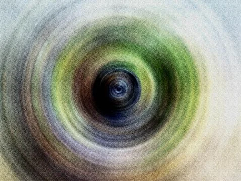 Concentric Abstract Circle Vortex Soft Pastel Textured Background for Medit.. Illustrazione stock