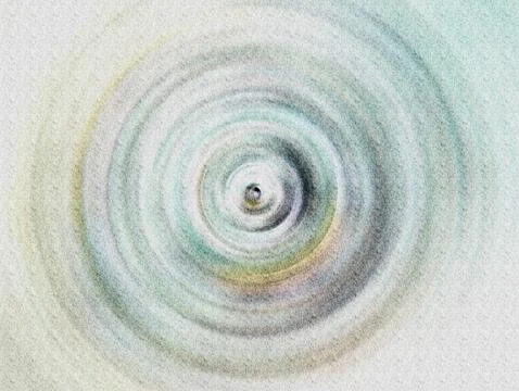 Concentric Abstract Circle Vortex Soft Green Pastel Textured Background for.. Stock Illustration