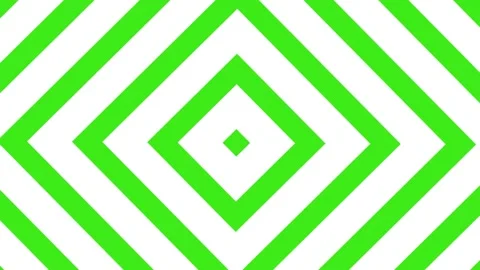 Concentric animated green and white lines square pattern. Stock-Footage 160574776