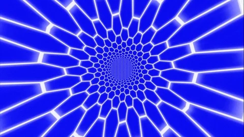 Concentric animated grids on chroma key background Stock Footage 114273403