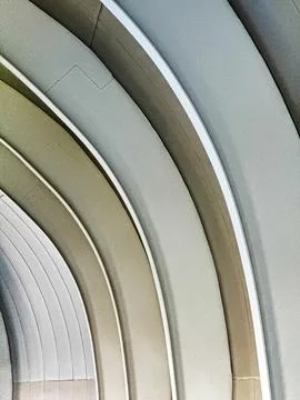 Concentric Arches In A Riyadh Building Stock Photos