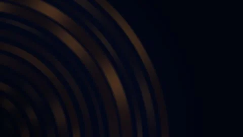Concentric arcs glide in smooth circular motion across a dark blue gradient Stock Footage 330059450