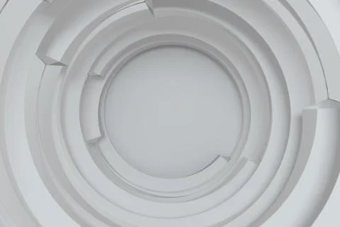 Concentric background with random rotated geometry shapes Stock Illustration