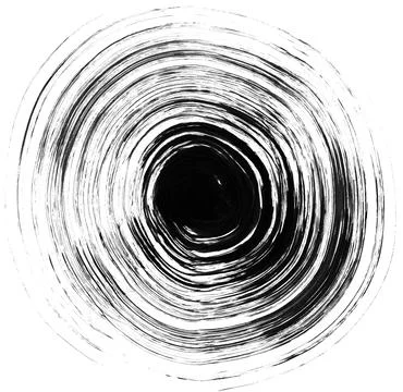 Concentric black circles Stock Photos