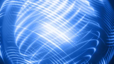 Concentric Blue Light Rings, 4K Futuristic Looping Abstract 3D Background Vídeo Stock 307417310
