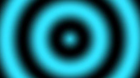 Concentric Blue Rings Pulsing Abstract Loop Stock Footage 331994415