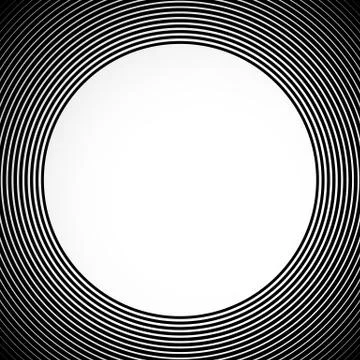 Concentric Circle Elements / Backgrounds. Abstract circle pattern. 库存插图