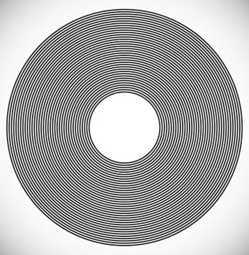 Concentric Circle Elements / Backgrounds. Abstract circle pattern. 스톡 일러스트