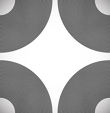 Concentric Circle Elements / Backgrounds. Abstract circle pattern. 스톡 일러스트