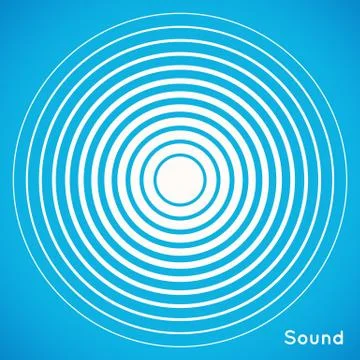 Concentric circle elements. Radar screen Stock Illustration