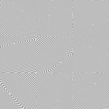 Concentric circle elements. Radiating, radial circles. イラスト素材