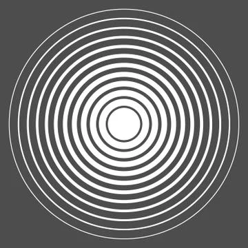 Concentric circle elements. Vector illustration for sound Stock Illustration