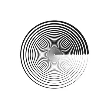 Concentric circle line ring background Stock Illustration